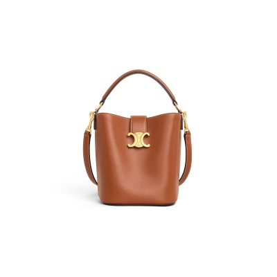 CELINE SMALL BUCKET LOUISE IN SMOOTH CALFSKIN 119173FX9.04LU (19*16*12cm)